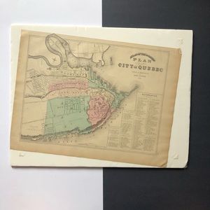 Vintage City of Quebec City Plan